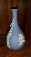 Blue Wedgwood vase 5 1/4" tall