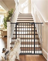 InnoTruth 36 Tall Dog Gate  Auto Close  Black