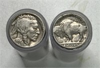 (2) ROLLS OF BUFFALO NICKELS