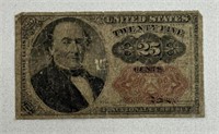 25c 1845 FRACTIONAL CURRENCY