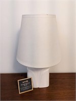 White Ceramic Based Table Lamp