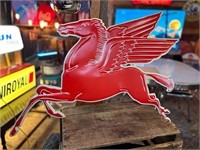 2ft x 32” Metal Embossed Pegasus Sign