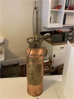 Vintage Large Tall Fire Extinguisher Lamp