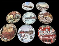 (8) Budweiser Plates