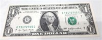 UNC 1977 One Dollar Bill