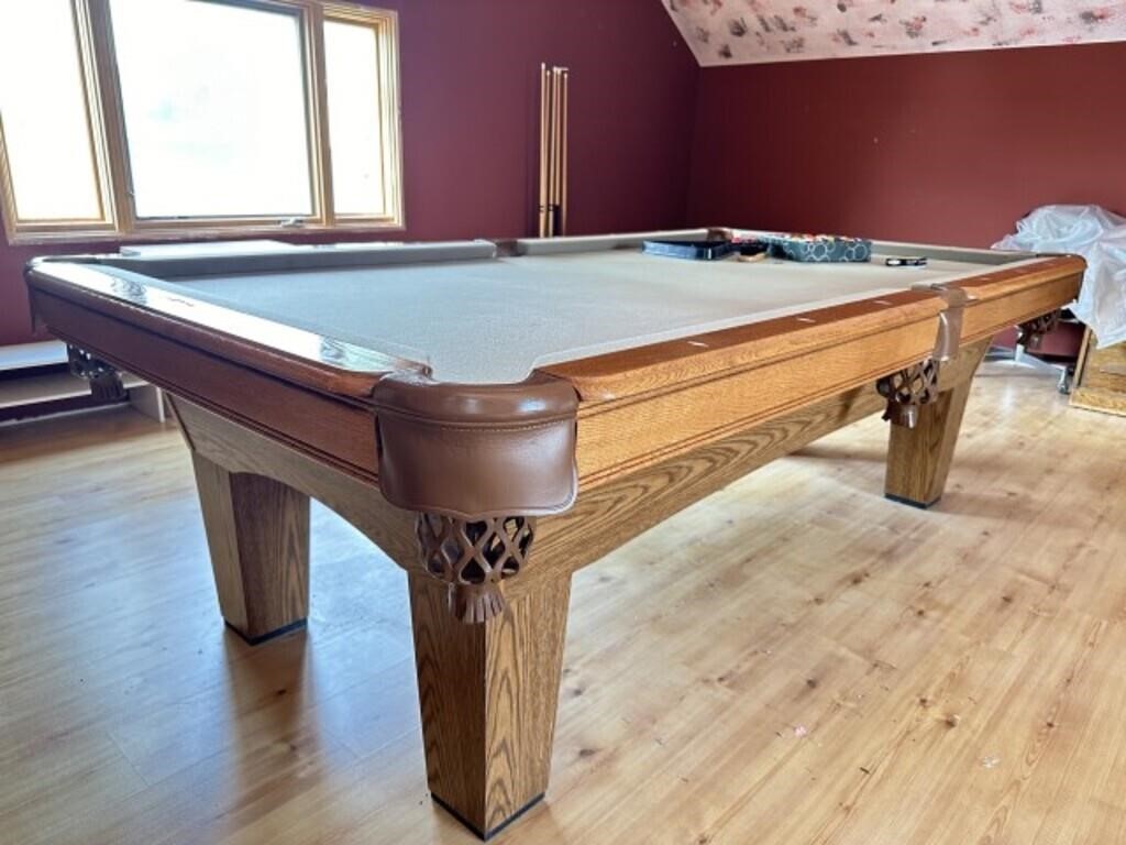 Pool Table, like new - slate top-located UPSTAIRS