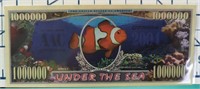 Under the sea million-dollar banknote