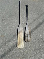 Vintage or antique wooden paddles/oars one is 59