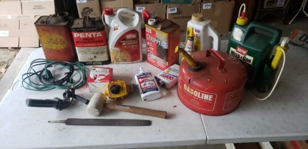 Gas Can, Insecticides & More