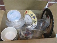 Box Lot of Misc. Glassware & Dishes