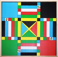 Jamaican Ludo + Checkers 2' x 2' Double Sided Game