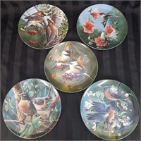 Lot of 5 Kevin Daniel Birds of your Garden plates