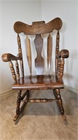 Vintage Solid Wood Rocking Chair