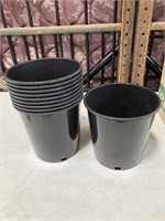 Black plastic flower pots 10 pack 2 gal (8.5x8.5)