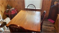 Wooden Table and 4 Chairs