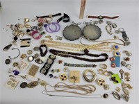 Costume jewelry necklaces, earrings, bracelets,