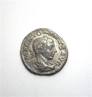 138-161 AD Elagabalus XF AR Denarius