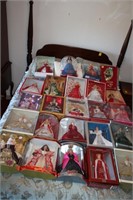 24pc Holiday Barbies & 1997 Snow White