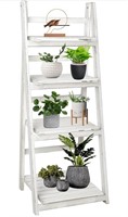 $45 4-Tier Ladder Shelf, Wooden Ladder Bookshelf