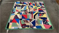 70" x 70” Crazy Quilt