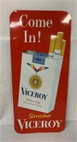 Viceroy cigarette thin metal adv. sign