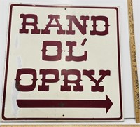 Vintage “Rand Ol’ Opry” Wooden Sign