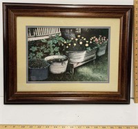 Vintage Bob Timberlake Pumphouse Framed Painting