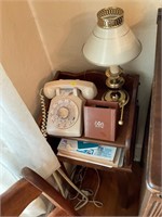 Vintage Telephone Table with Telephone