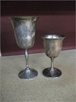 Vintage Silver plated Goblet 2 pieces