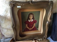 Large Custom "Shadow Box Frame" with Portrait.