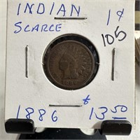 1886 INDIAN HEAD PENNY CENT