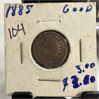 1885 INDIAN HEAD PENNY CENT