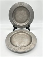 RARE VTG MEDIEVAL TIMES OFFICIAL PEWTER PLATES