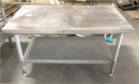 Stainless steel bakers table-48 x 30 x 25
