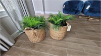 2PC FAUX FLOOR PLANTS