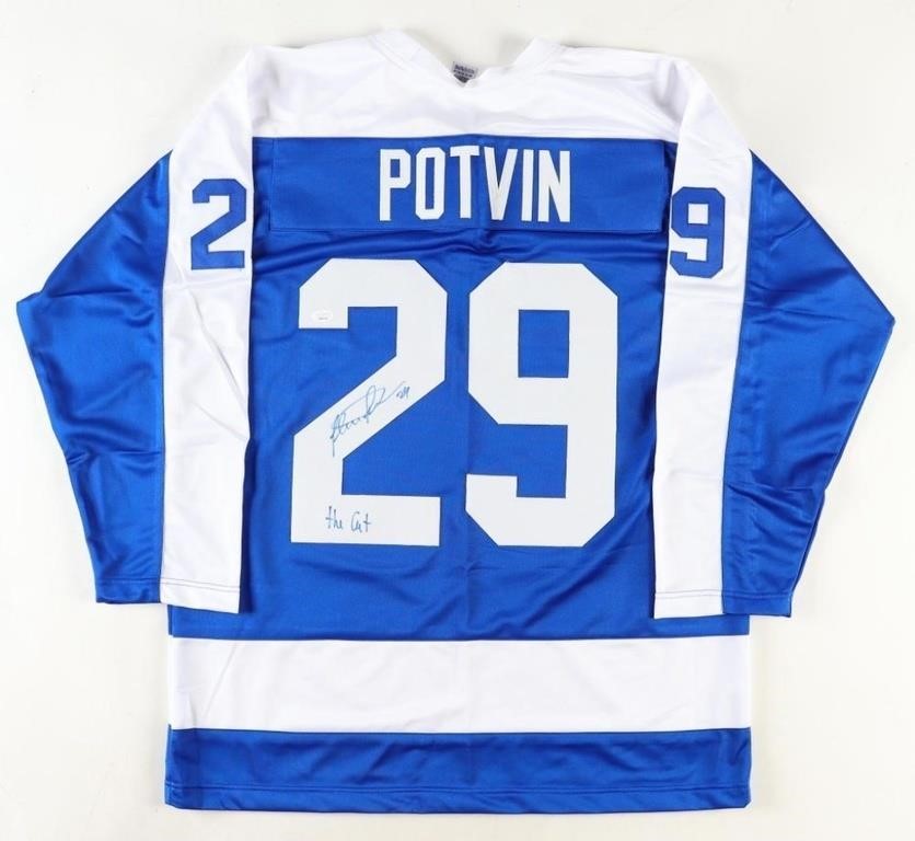 Felix Potvin Signed Replica Jersey Inscribed "The