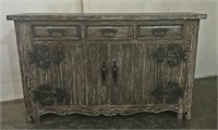 Drako Rustic Carved Sideboard