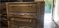 Double deck Garland pizza oven with good rocks
