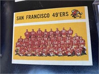 SAN FRANCISCO 49ERS TEAM CARD