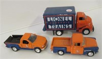 (3) Die cast Lionel trucks including electric