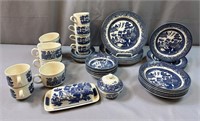 BlueWillow Dish Set 41 pcs