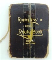1892 RINGLING BROTHERS ROUTE BOOK