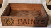 BPS Paints Wood Crate Wooden Box Patterson Sargent