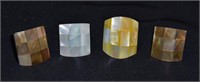 4 Fashion Mother of Pearl Lady's Rings