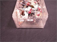 Container of Britains toy metal soldiers, all on