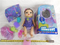 Baby Alive Baby Grows Up Doll, Used, Cries/Talks
