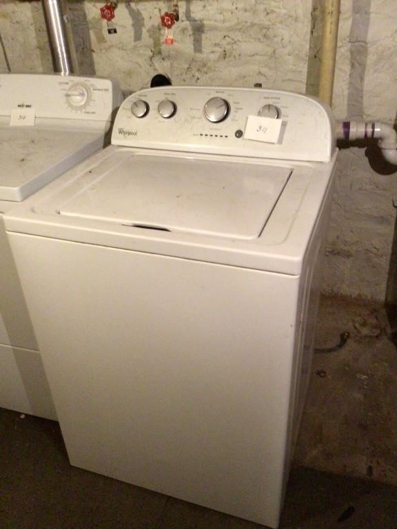Whirlpool washer small to x-large load capacity