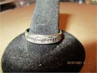 925 Silver Band Ring-2.3 g