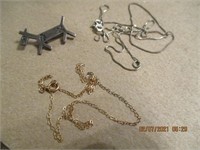 925 Native Dog Pin, 925 Chain & 925 Broken Chain