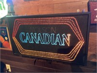 Molson Canadian Changing Colour Light Up Bar Sign